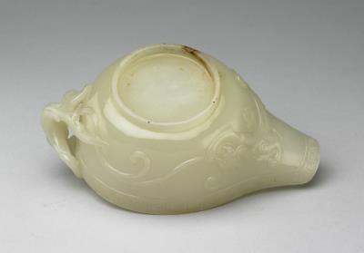 图片[3]-Jade Yi water vessel with chi-dragon handle, Qing dynasty (1644-1911)-China Archive